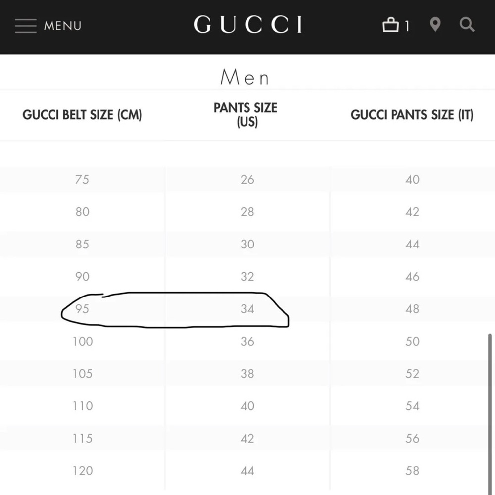 Gucci Signature Leather Belt - Picture 7 of 7